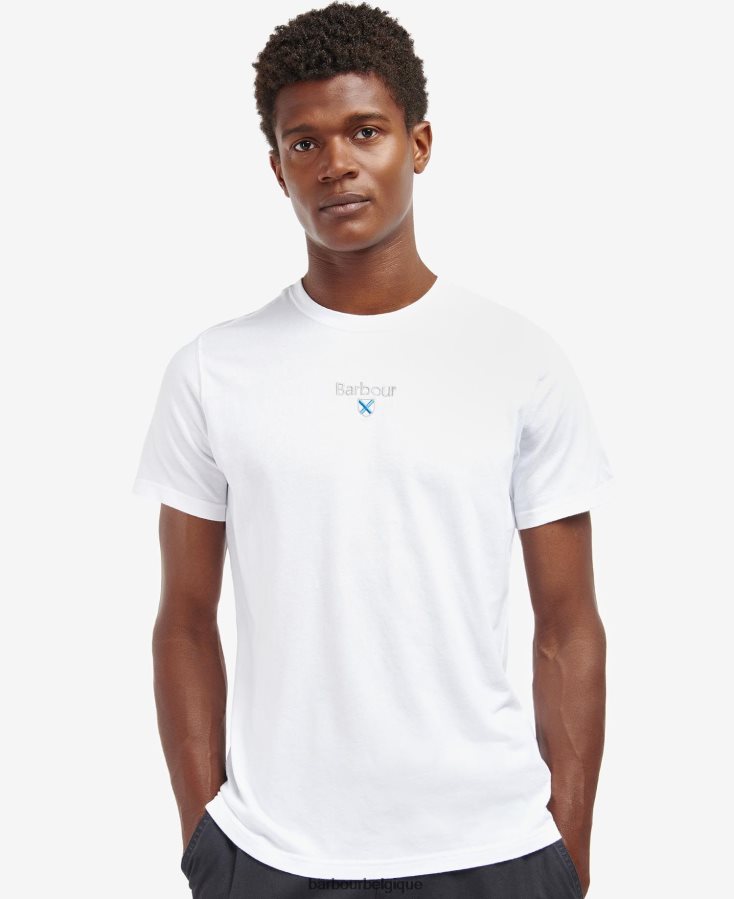 vêtements Barbour t-shirt à logo marine classique Hommes T2L6ZP829