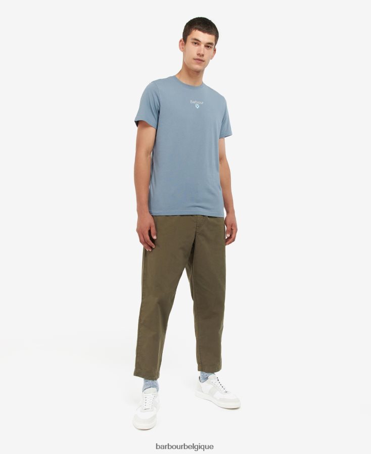 vêtements Barbour t-shirt à logo marine classique Hommes T2L6ZP950