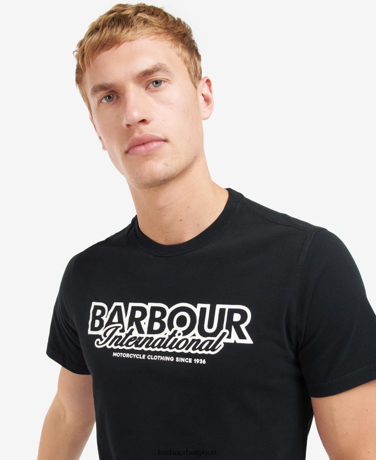 vêtements Barbour t-shirt à logo murmure blanc Hommes T2L6ZP867