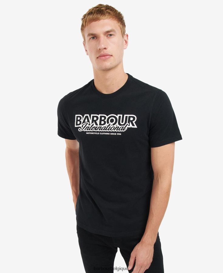 vêtements Barbour t-shirt à logo murmure blanc Hommes T2L6ZP867
