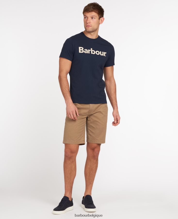 vêtements Barbour t-shirt à logo nouvelle marine Hommes T2L6ZP768
