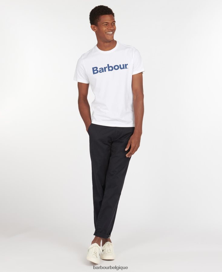 vêtements Barbour t-shirt à logo nouvelle marine Hommes T2L6ZP790