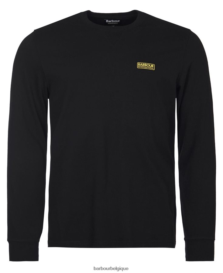 vêtements Barbour t-shirt à manches longues noir Hommes T2L6ZP898