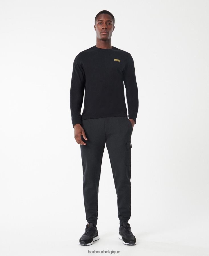 vêtements Barbour t-shirt à manches longues noir Hommes T2L6ZP898