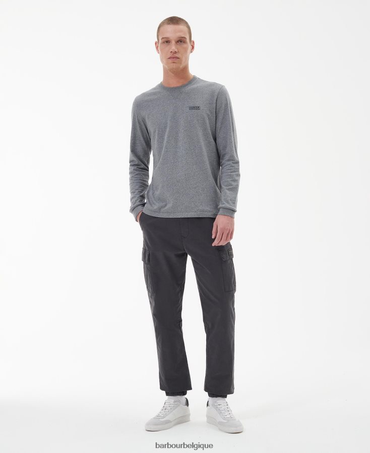 vêtements Barbour t-shirt à manches longues noir Hommes T2L6ZP899