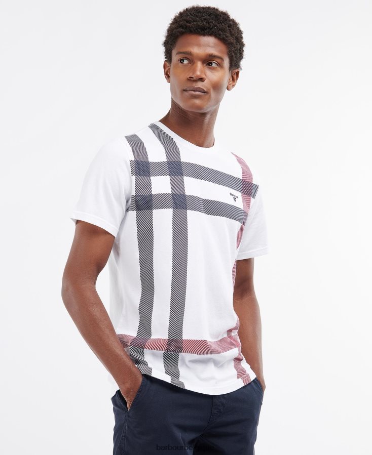 vêtements Barbour t-shirt normand blanc Hommes T2L6ZP962