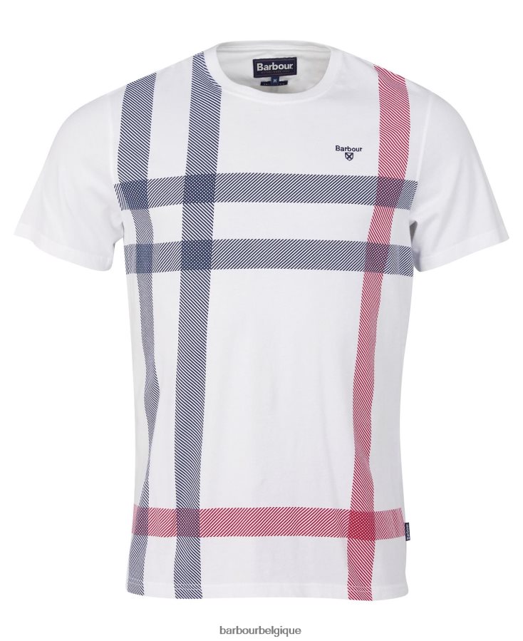 vêtements Barbour t-shirt normand blanc Hommes T2L6ZP962
