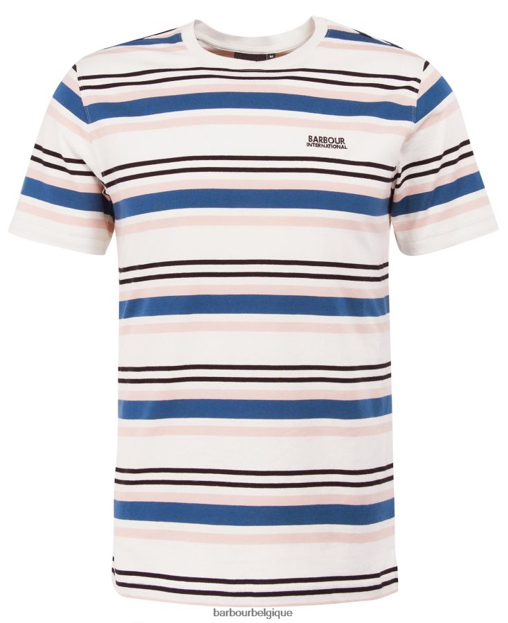 vêtements Barbour t-shirt norwood murmure blanc Hommes T2L6ZP780