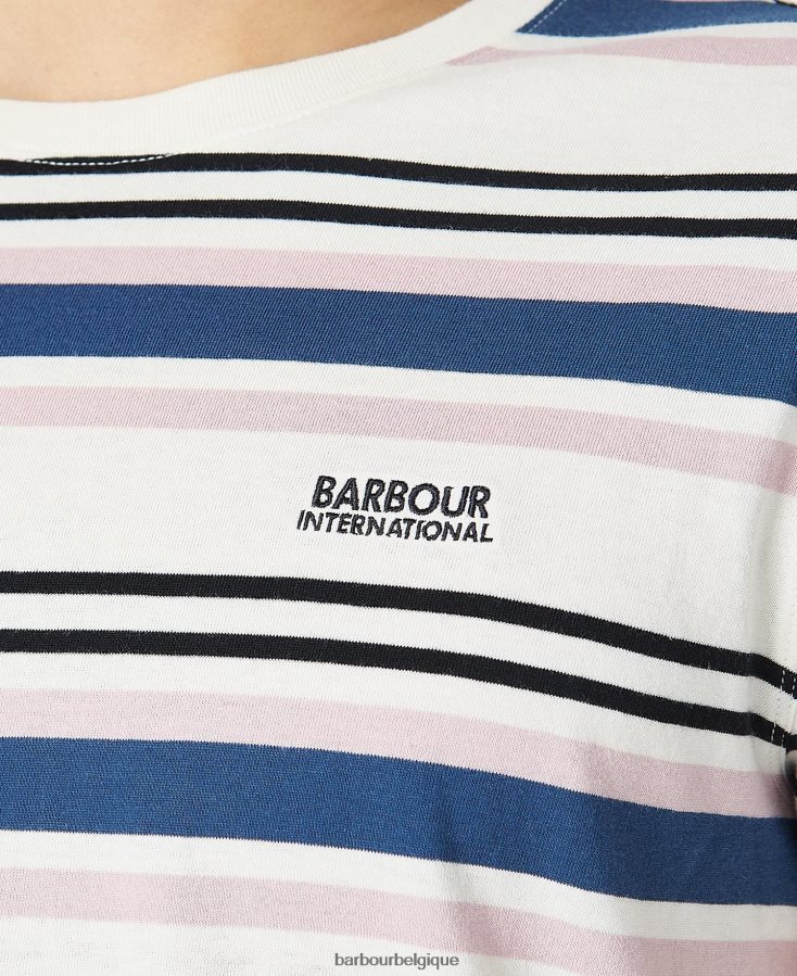 vêtements Barbour t-shirt norwood murmure blanc Hommes T2L6ZP780