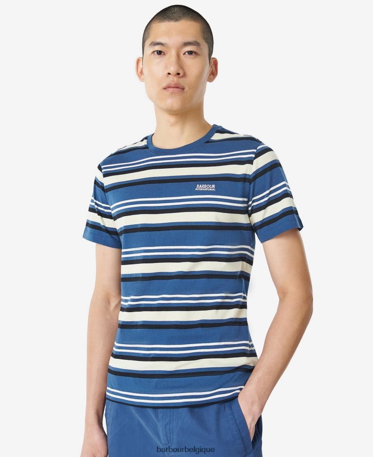 vêtements Barbour t-shirt norwood murmure blanc Hommes T2L6ZP891