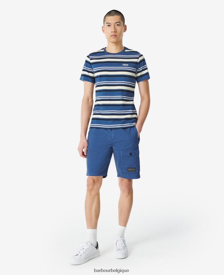 vêtements Barbour t-shirt norwood murmure blanc Hommes T2L6ZP891