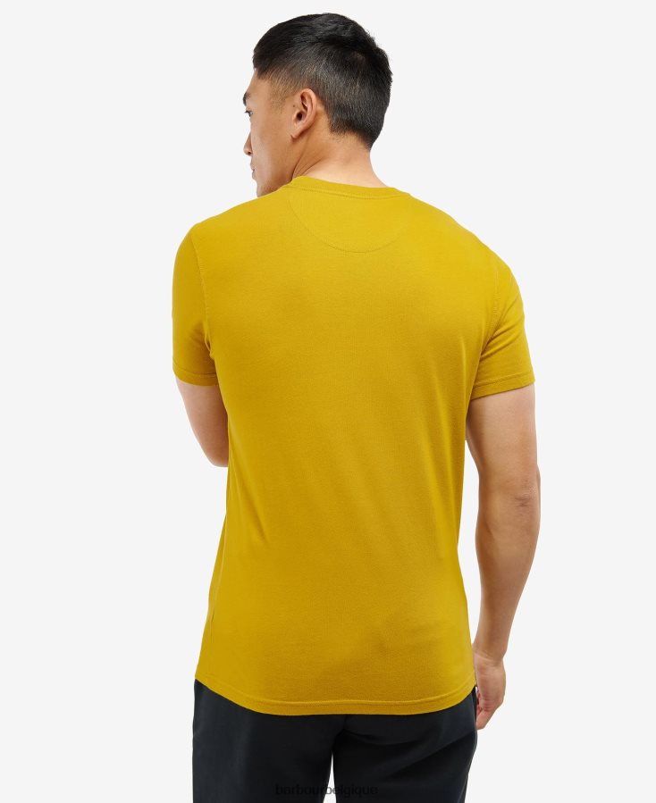 vêtements Barbour t-shirt à petit logo écorce de moutarde Hommes T2L6ZP974