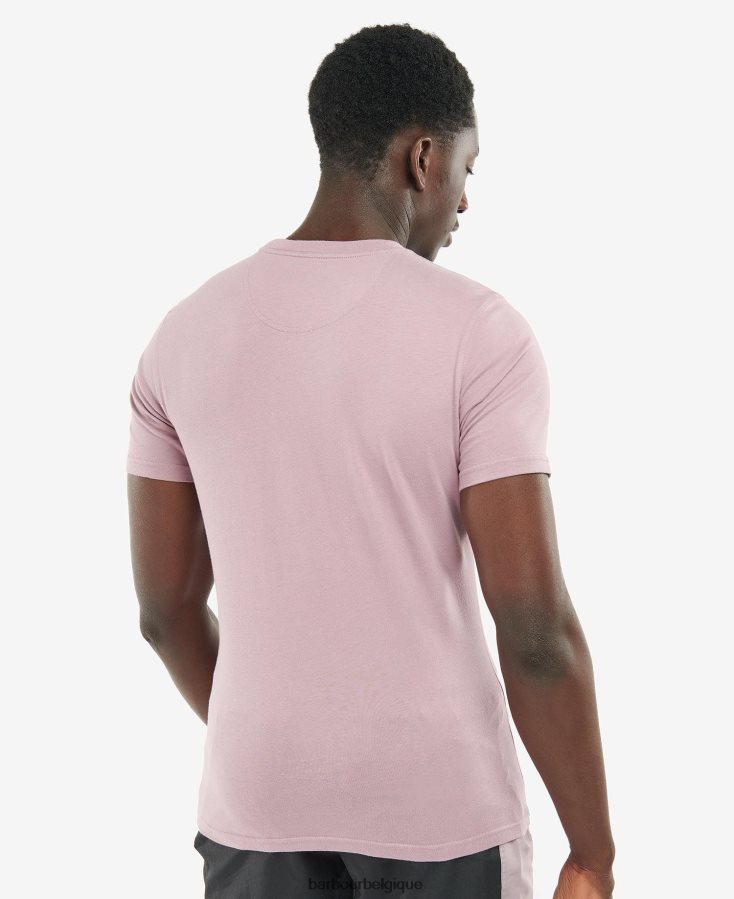 vêtements Barbour t-shirt à petit logo mauve Hommes T2L6ZP813