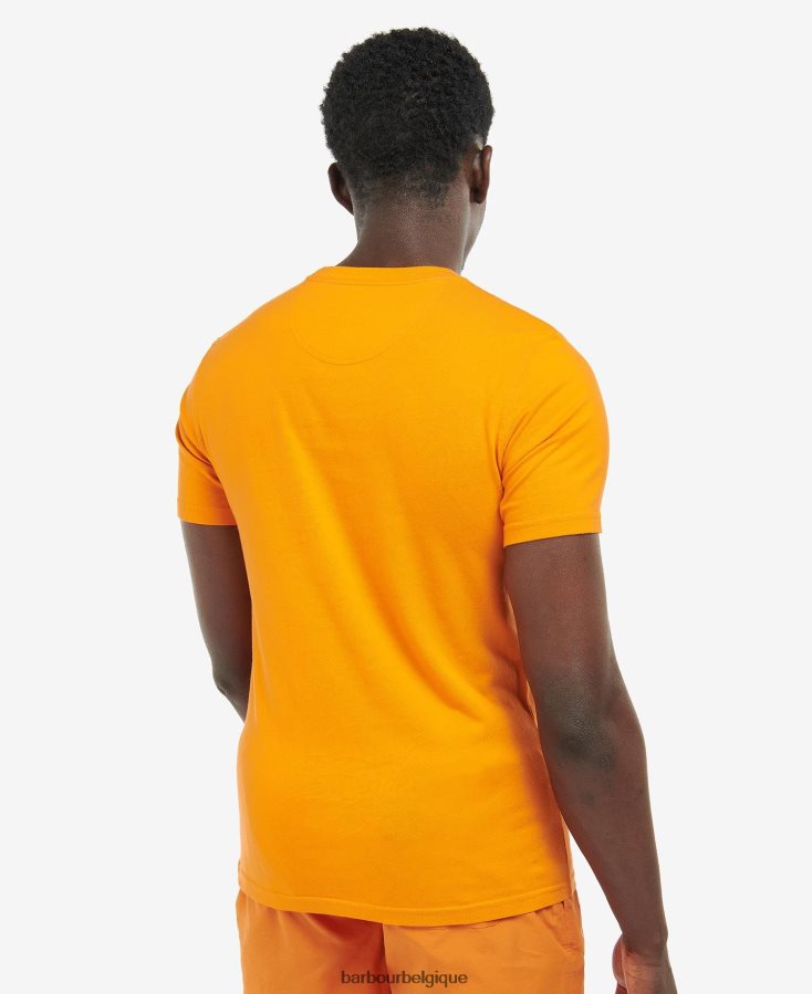 vêtements Barbour t-shirt à petit logo mauve Hommes T2L6ZP920