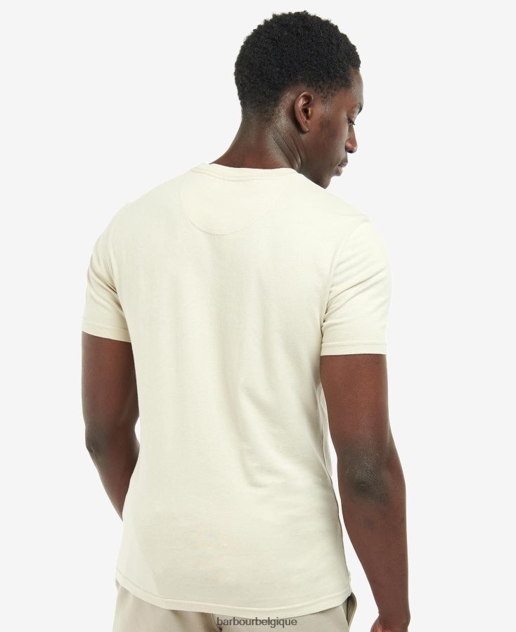 vêtements Barbour t-shirt à petit logo vert kombu Hommes T2L6ZP845