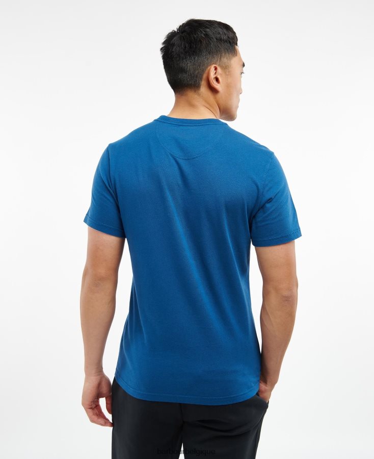 vêtements Barbour t-shirt à petit logo vert kombu Hommes T2L6ZP975