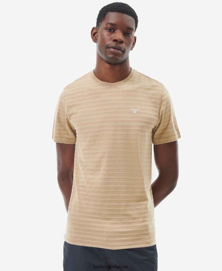 vêtements Barbour t-shirt piqué billingham tige de maïs Hommes T2L6ZP901