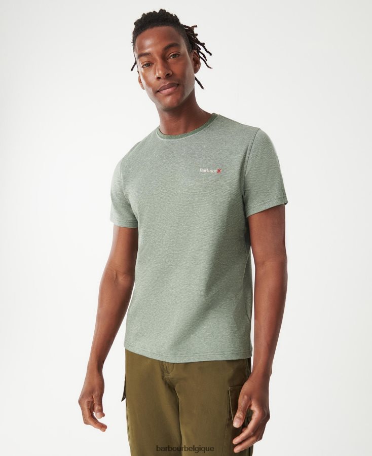 vêtements Barbour t-shirt pluckley olive brûlée Hommes T2L6ZP764