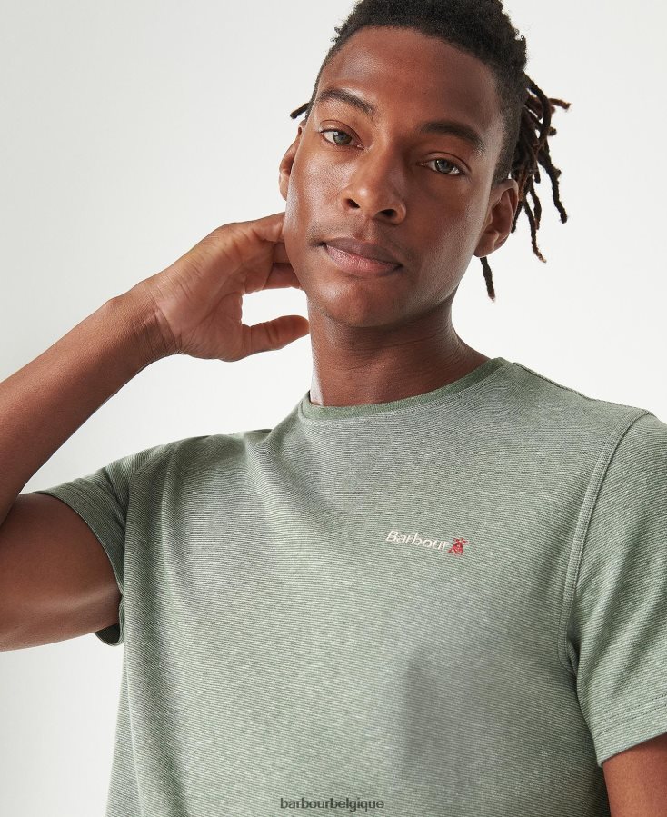 vêtements Barbour t-shirt pluckley olive brûlée Hommes T2L6ZP764