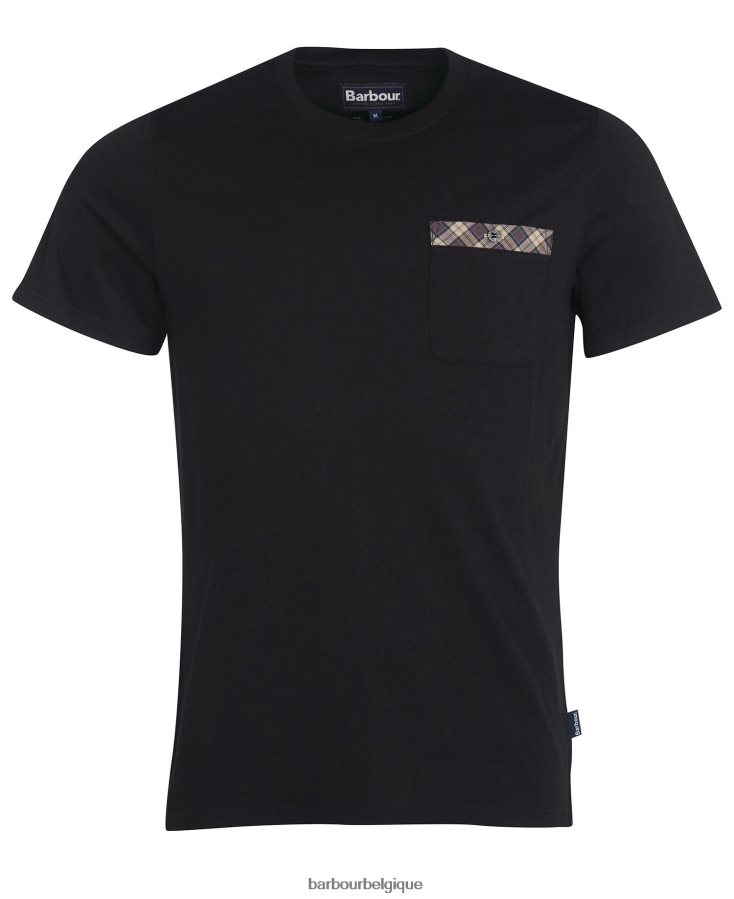 vêtements Barbour t-shirt à poche dure blanc Hommes T2L6ZP857