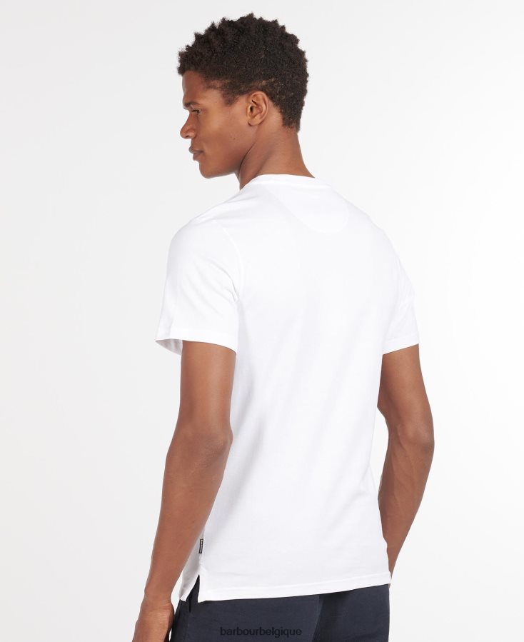 vêtements Barbour t-shirt à poche dure piment rouge Hommes T2L6ZP886