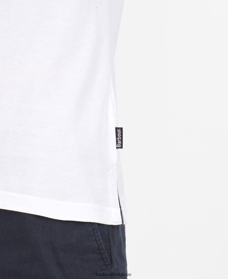 vêtements Barbour t-shirt à poche dure piment rouge Hommes T2L6ZP886