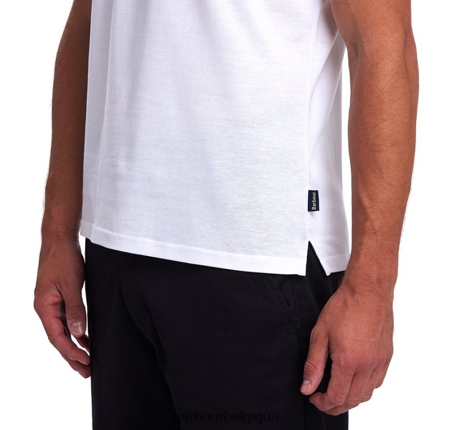 vêtements Barbour t-shirt à poche dure piment rouge Hommes T2L6ZP886