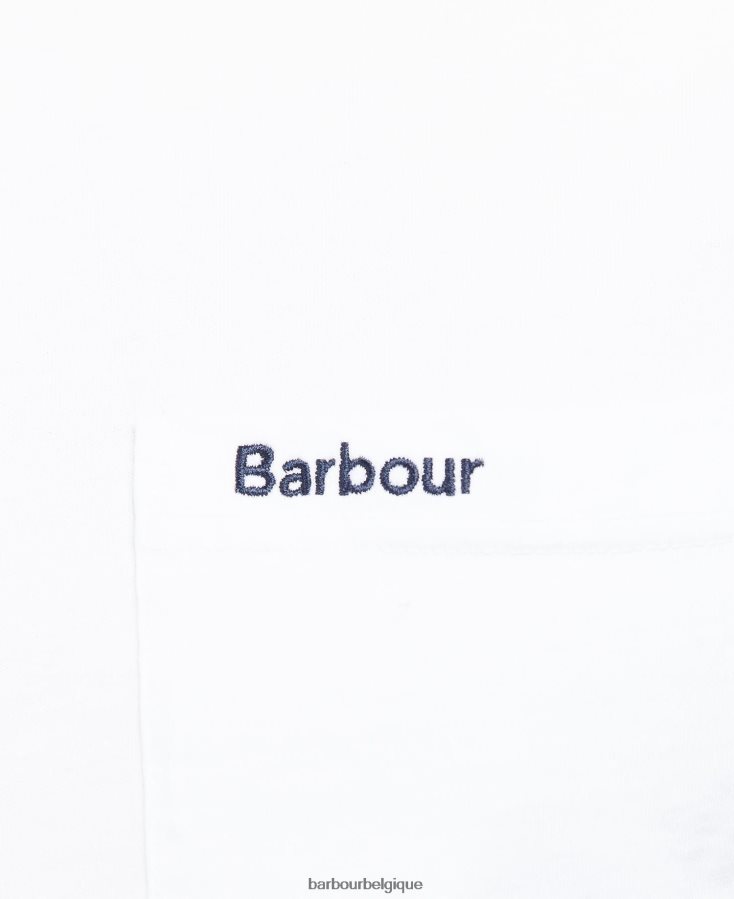 vêtements Barbour t-shirt à poche langdon marine classique Hommes T2L6ZP900