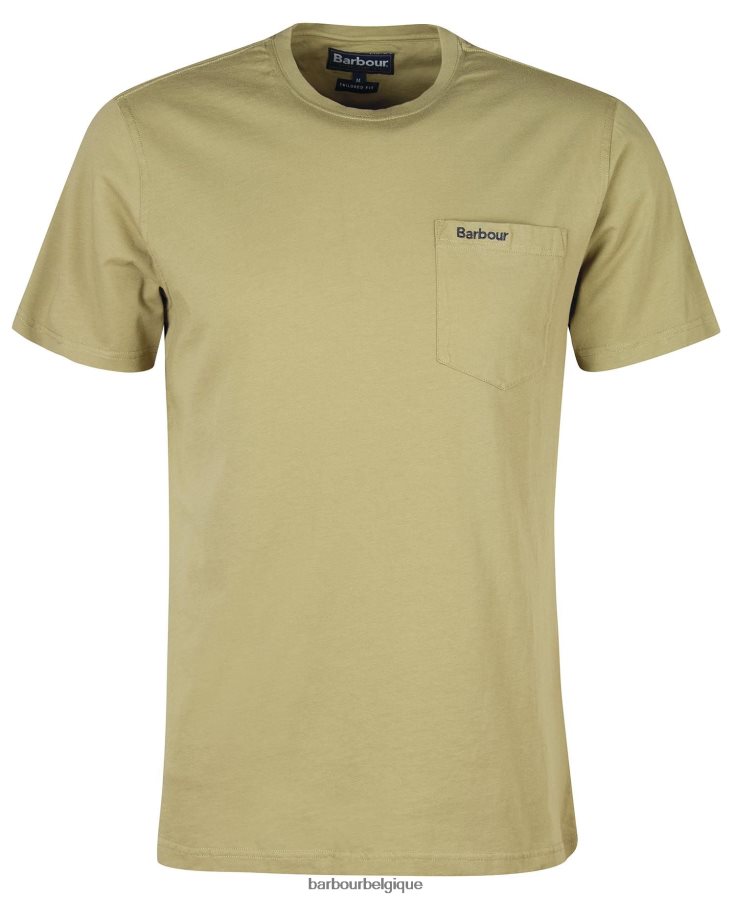 vêtements Barbour t-shirt à poche langdon marine classique Hommes T2L6ZP935