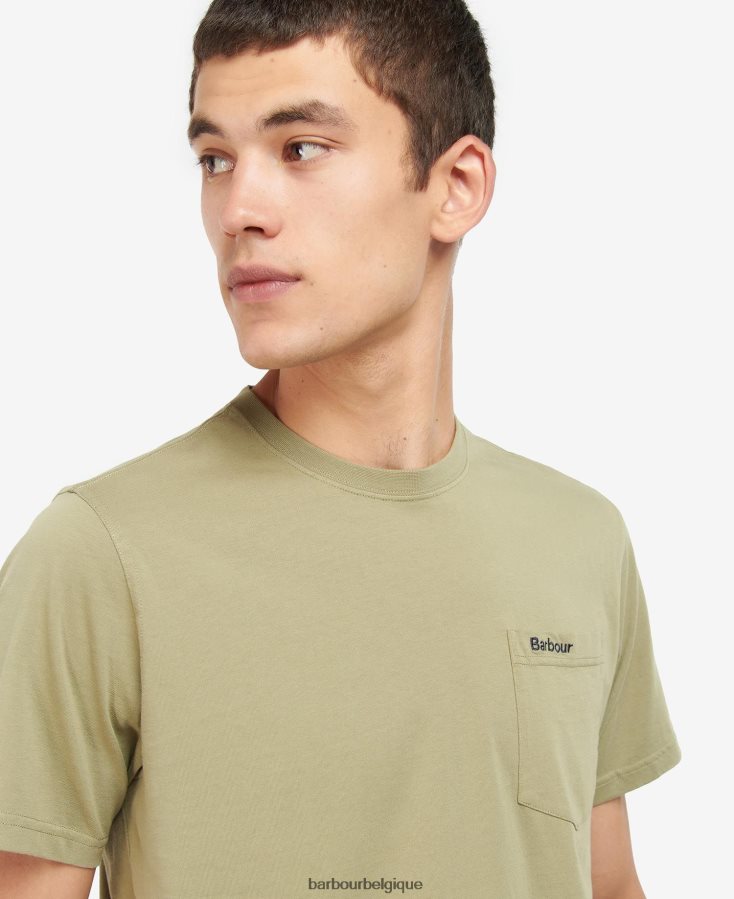 vêtements Barbour t-shirt à poche langdon marine classique Hommes T2L6ZP935