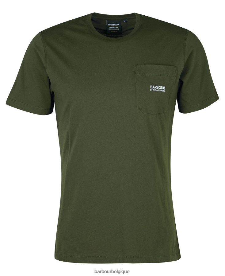 vêtements Barbour t-shirt à poche radok forêt Hommes T2L6ZP955