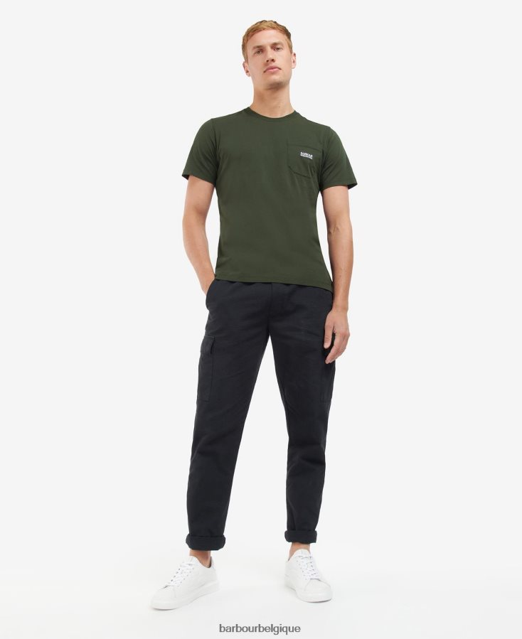 vêtements Barbour t-shirt à poche radok forêt Hommes T2L6ZP955