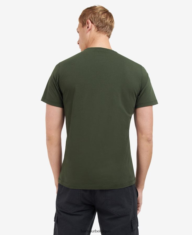 vêtements Barbour t-shirt à poche radok forêt Hommes T2L6ZP955
