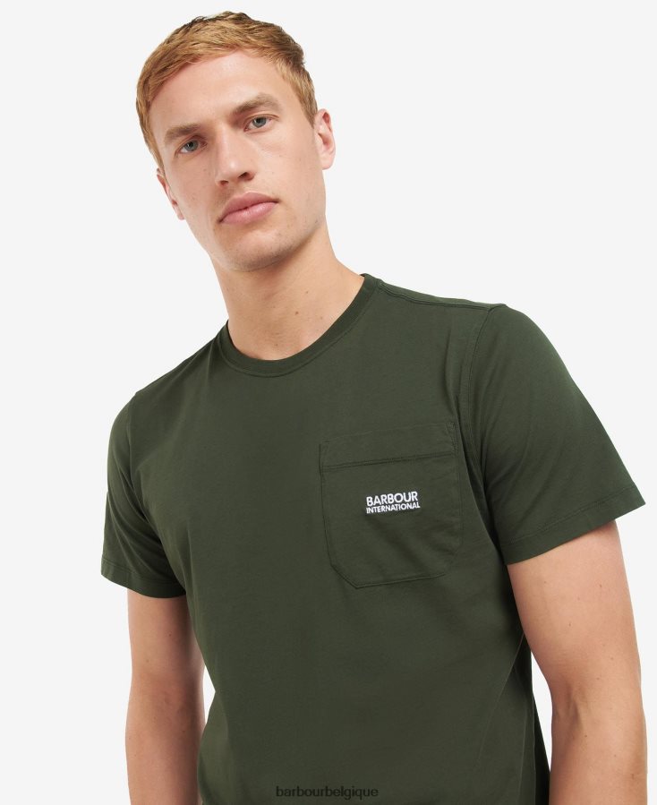 vêtements Barbour t-shirt à poche radok forêt Hommes T2L6ZP955