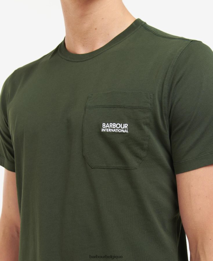 vêtements Barbour t-shirt à poche radok forêt Hommes T2L6ZP955