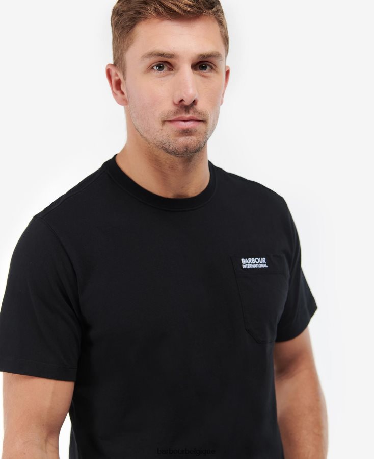 vêtements Barbour t-shirt à poche radok noir Hommes T2L6ZP861