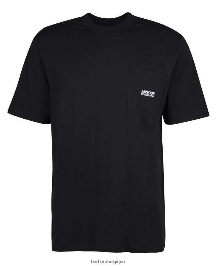 vêtements Barbour t-shirt à poche radok noir Hommes T2L6ZP861