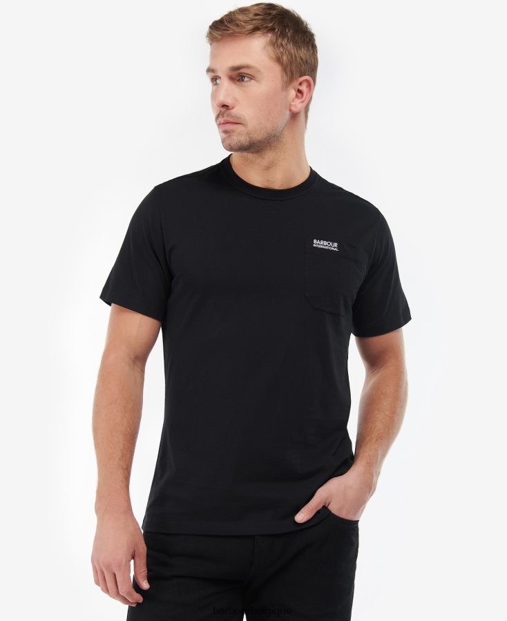 vêtements Barbour t-shirt à poche radok noir Hommes T2L6ZP861
