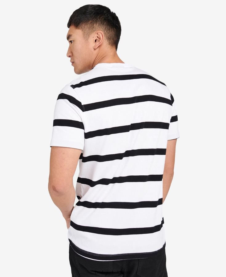 vêtements Barbour t-shirt rayé cobain horizon bleu Hommes T2L6ZP913