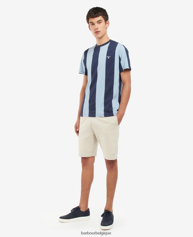 vêtements Barbour t-shirt rayé osborne sel rose Hommes T2L6ZP945