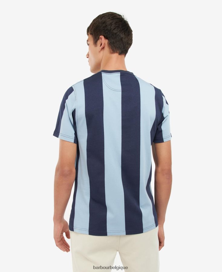 vêtements Barbour t-shirt rayé osborne sel rose Hommes T2L6ZP945