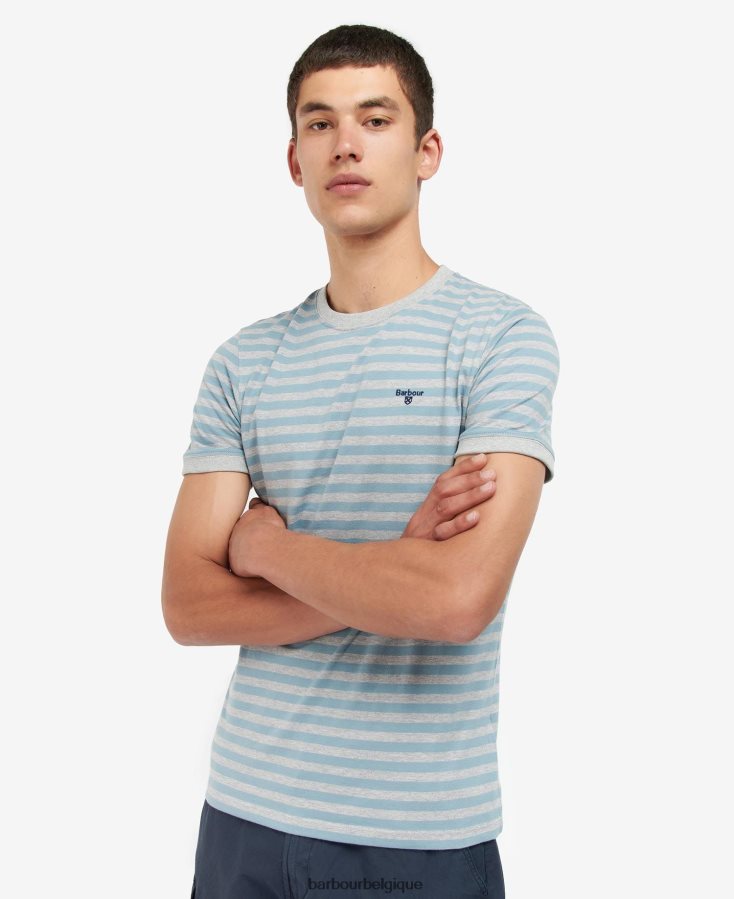 vêtements Barbour t-shirt à rayures marine Hommes T2L6ZP794