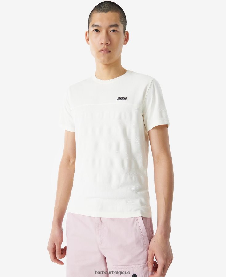 vêtements Barbour t-shirt serge murmure blanc Hommes T2L6ZP890