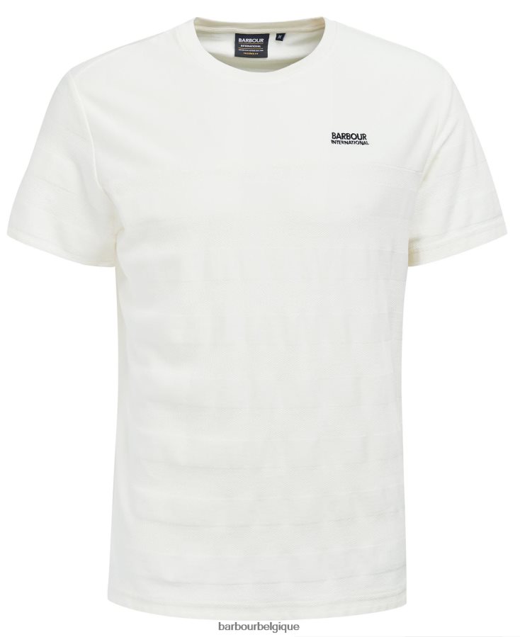 vêtements Barbour t-shirt serge murmure blanc Hommes T2L6ZP890