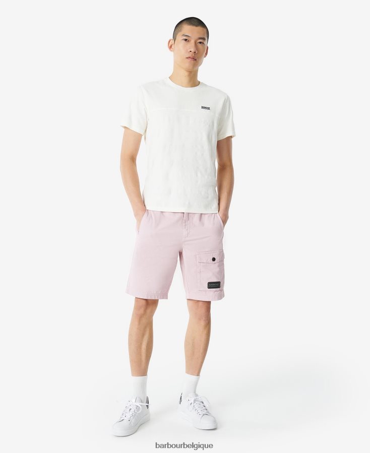 vêtements Barbour t-shirt serge murmure blanc Hommes T2L6ZP890