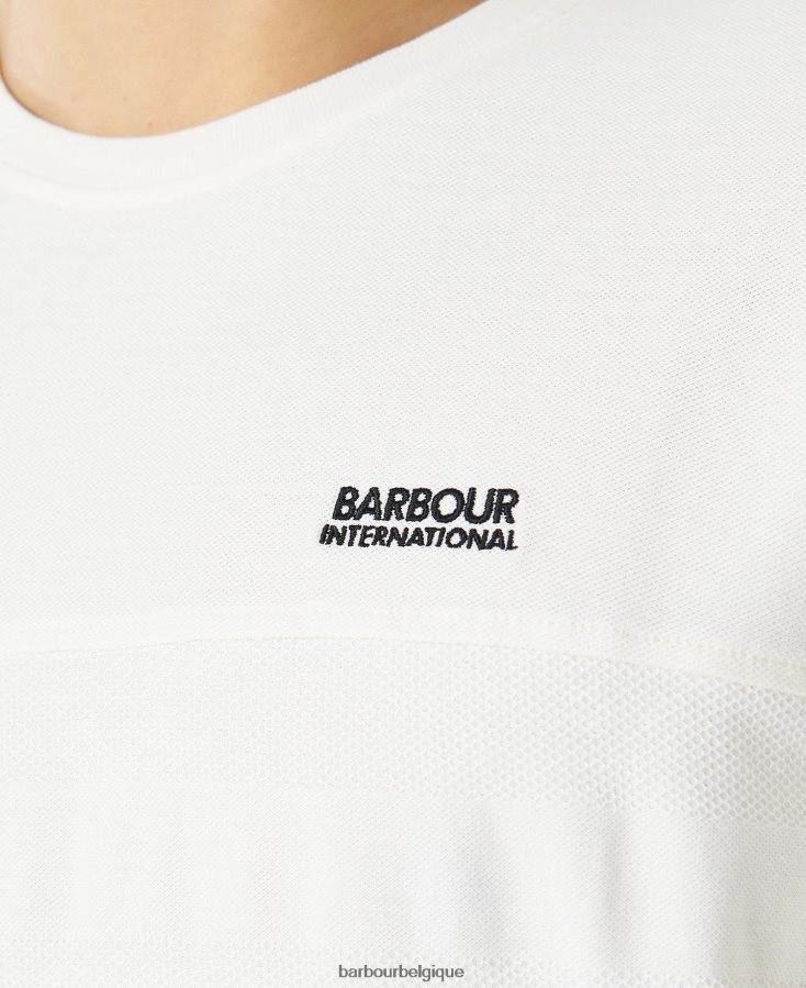 vêtements Barbour t-shirt serge murmure blanc Hommes T2L6ZP890