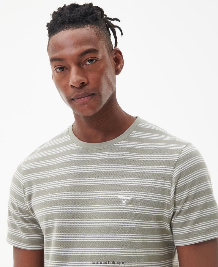vêtements Barbour t-shirt sherburn tige de maïs Hommes T2L6ZP815