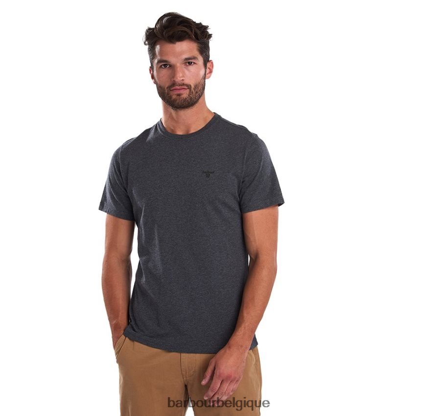 vêtements Barbour t-shirt sport essentiel algue Hommes T2L6ZP747