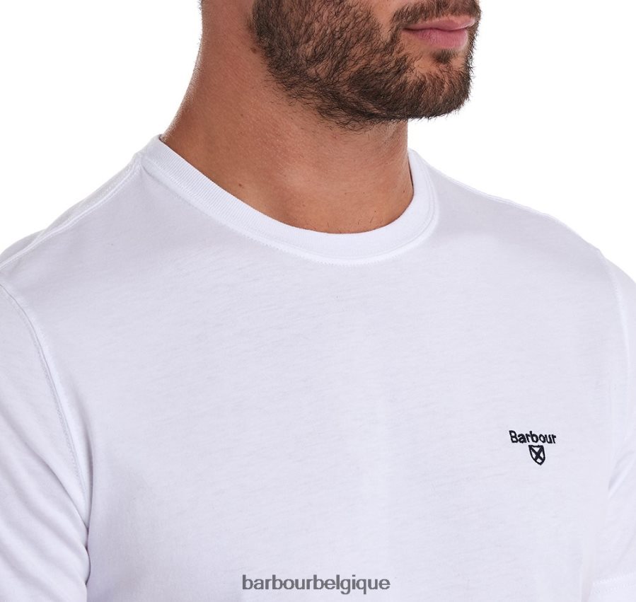 vêtements Barbour t-shirt sport essentiel algue Hommes T2L6ZP751