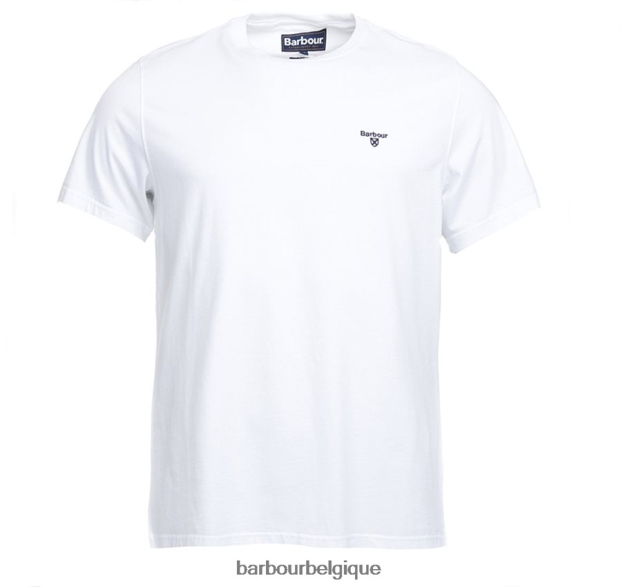 vêtements Barbour t-shirt sport essentiel algue Hommes T2L6ZP751
